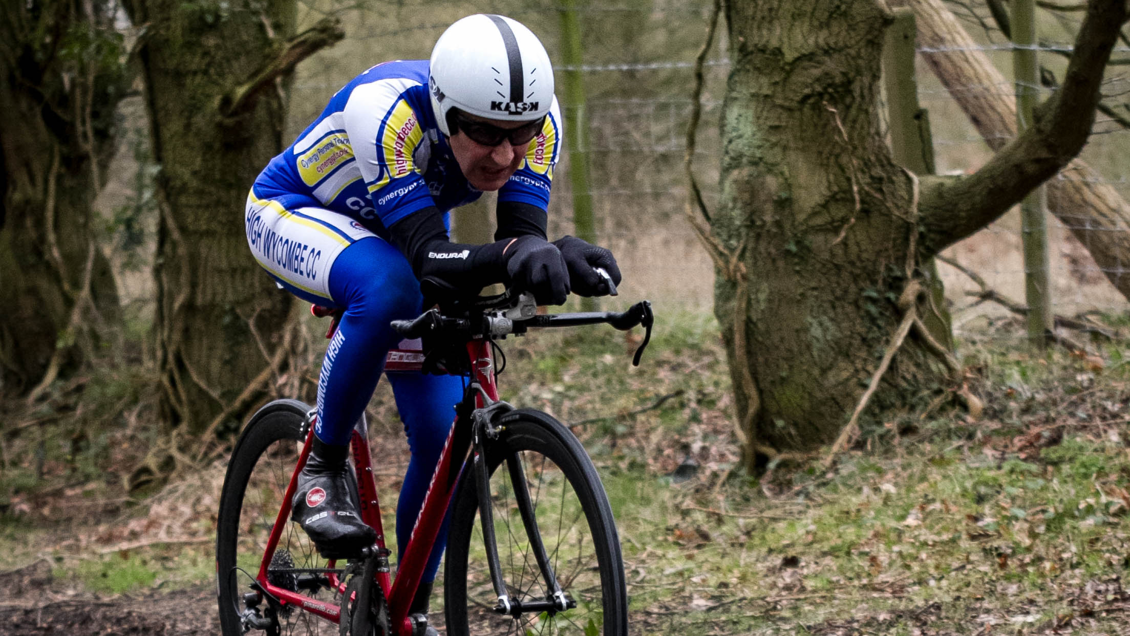 North Road Hard Riders early season time trial event. Very basic bike set up because of likely conditions